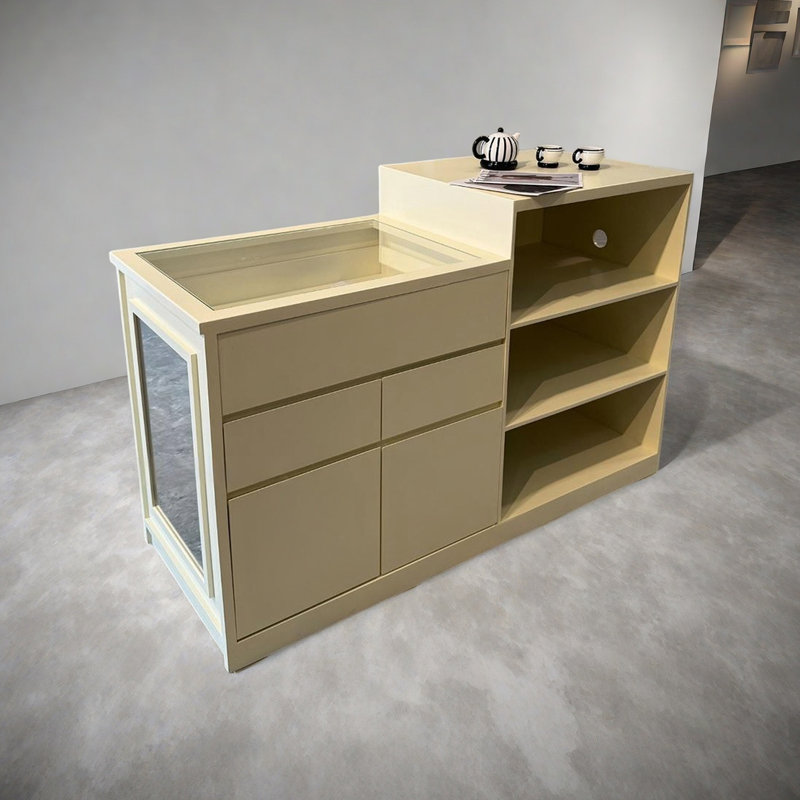 Armoire pour îlot central français haut de gamme, H 39,37 po x l 78,74 po x P 23,62 po