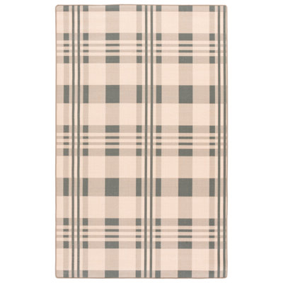 Natural Fiber 157 Sisal Pile Plaid Rug