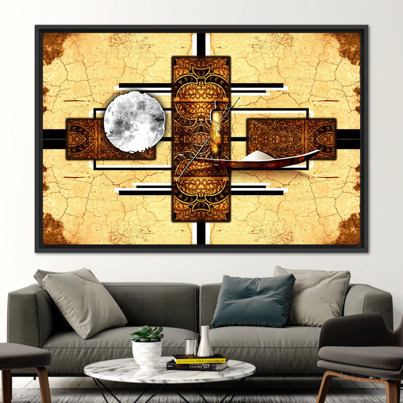 Print on Canvas, Framed Print without Mat, Black, 20 cm H x 30 cm W