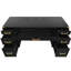 Bureau avec bordure en métal, 5 petits tiroirs, 2 classeurs pour installation de bureau, 7 prises de recharge classiques