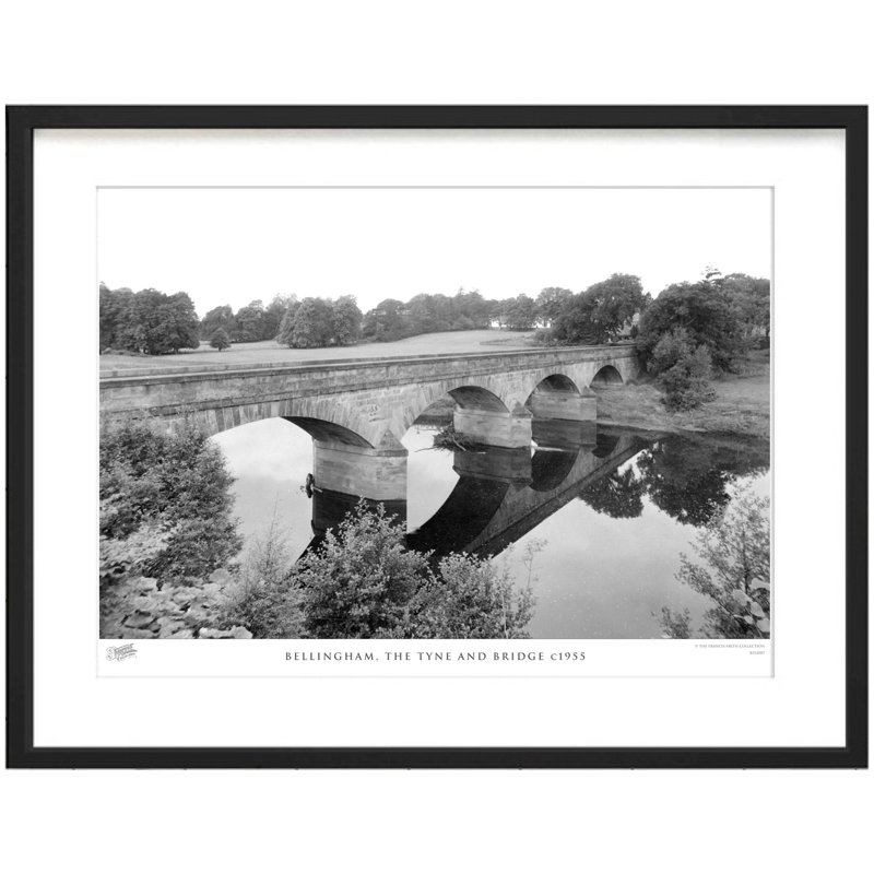 Bellingham, The Tyne And Bridge C1955 - Single Picture Frame Print, 45cm H x 60cm W x 2.3cm D