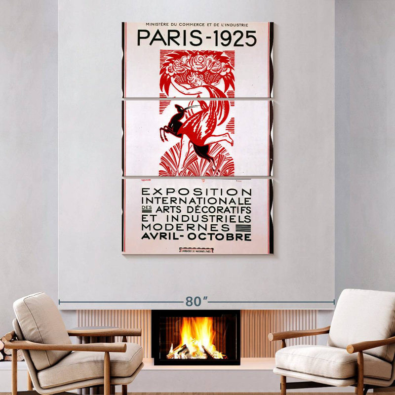 Exposition internationale Nicci Paris 1925, H 74 po x l 48 po