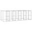 Vidaxl Dog Kennel Galvanized Steel Durable-114101556-114101565