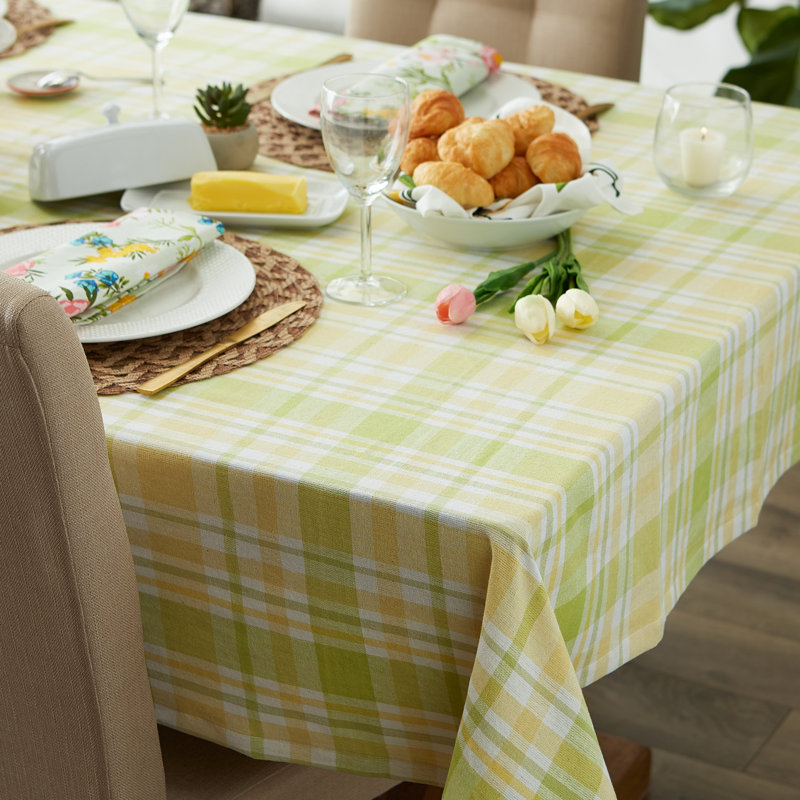 NAPPE PLAID LEMON BLISS 60X104, L 70 po x l 70 po