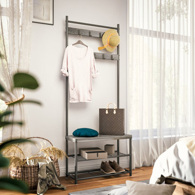 Allenton Hall Tree 70cm Wide with Bench and Shoe Storage