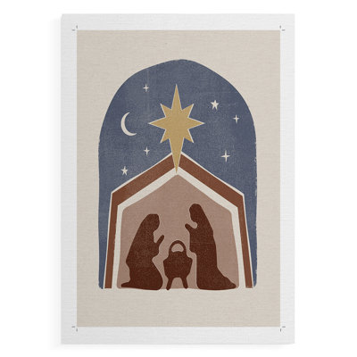 Boho Nativité I - Impression sur toile seulement - NON-CADRE