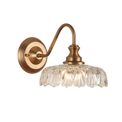 Lampe murale rétro en cuivre brossé Birch Lane ™