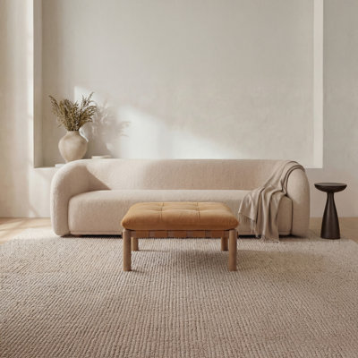 Repose-pieds Costello brun clair