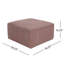 Repose-pieds rembourré carré-358994070