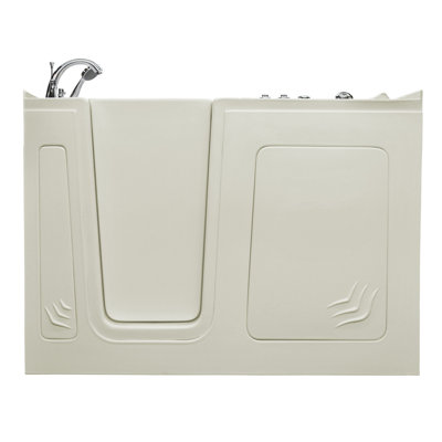 Aspen 60'' x 32'' Walk-in Whirlpool Acrylic Bathtub with Faucet