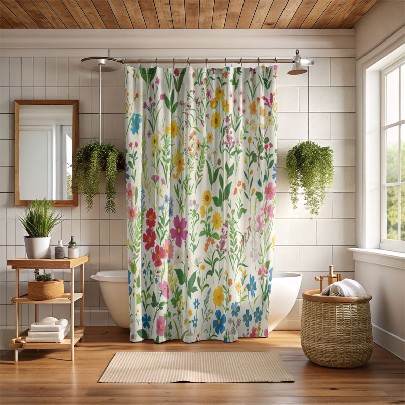 New Bloom - Premium Shower Curtain, 74"H x 71"W