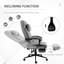 Chaise de bureau pivotante à dossier haut en tissu Vinsetto