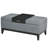 Rectangular Storage Ottoman Bench, Coffee Table Ottoman With Removable Tray, Bench For Bedroom