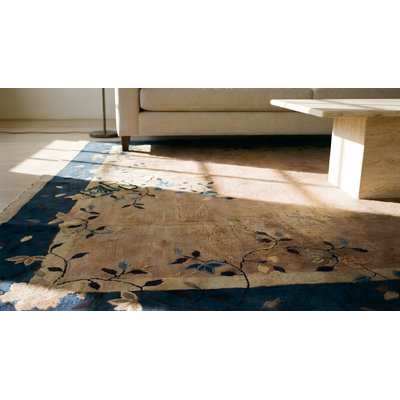 Tapis art déco chinois en laine antique