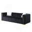 A Canapé Modern Channel, 3 places, Chesterfield, couleur noire-500637069