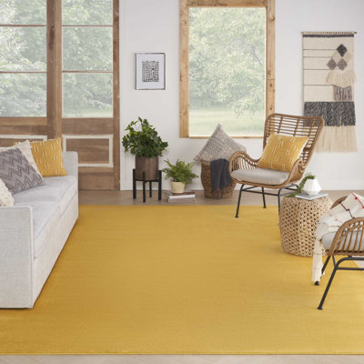 Tapis jaune uni Mullican Sandy