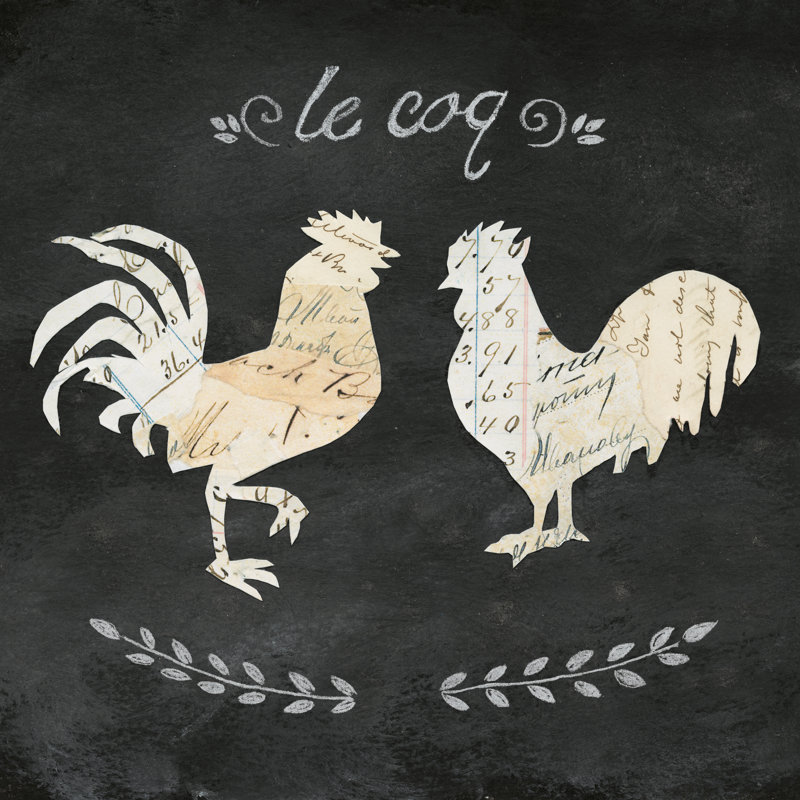 " Le Coq Cameo " by Courtney Prahl, 36" H x 36" W 
