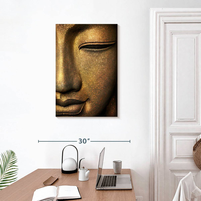 Adella Cropped Buddha Face, 30" H x 20" W