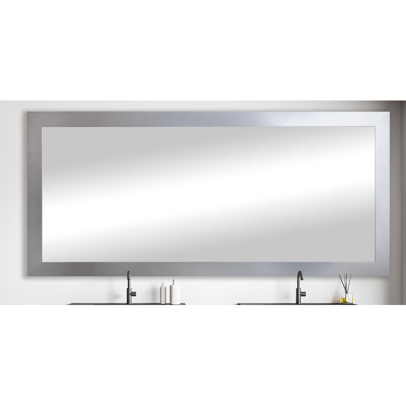 Lunt Engineered Wood Flat Wall Mirror, Sliver, 39" x 59"