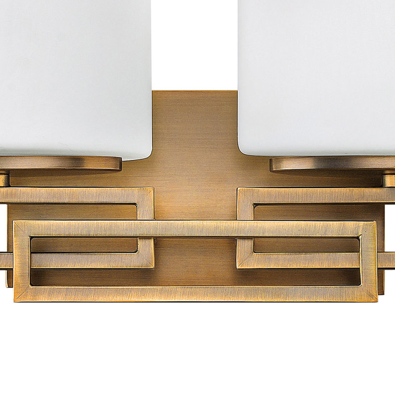 Lanza 2-Light Vanity Light, Brushed Bronze, Halogen