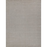 Cavallo Modern handloomed Nylon/Wool Silver Area Rug
