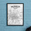 Munich City Map - No Frame Print-1713370646