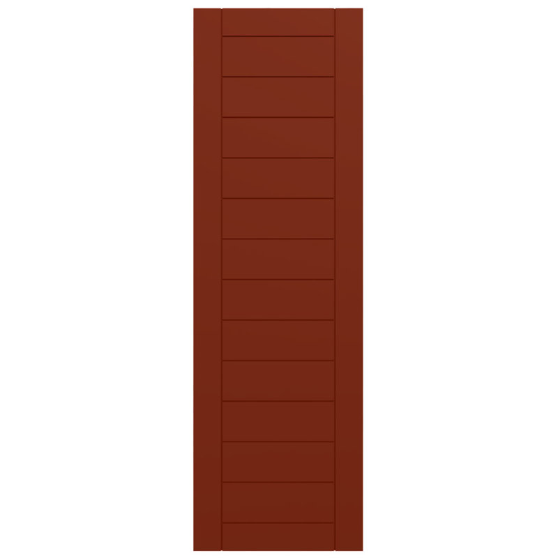 Volets de style moderne EnduraCore, L 18 po, H 57 po, Rouge piment