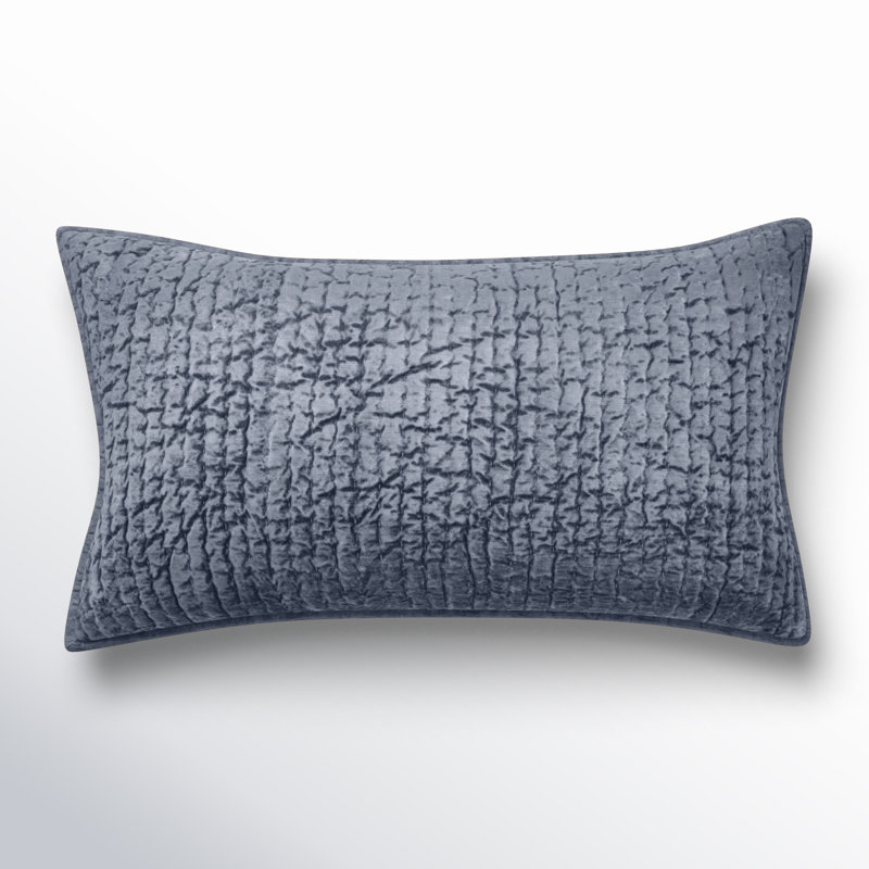 Lucio Polyester Sham, King, Sea Fog Blue