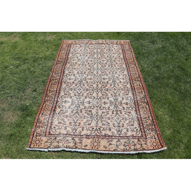 Tapis turc en laine fait à la main à motif anatolien classique