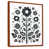 Toile avec cadre flottant brun