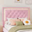 Upholstered Bed Frame With LED Lights