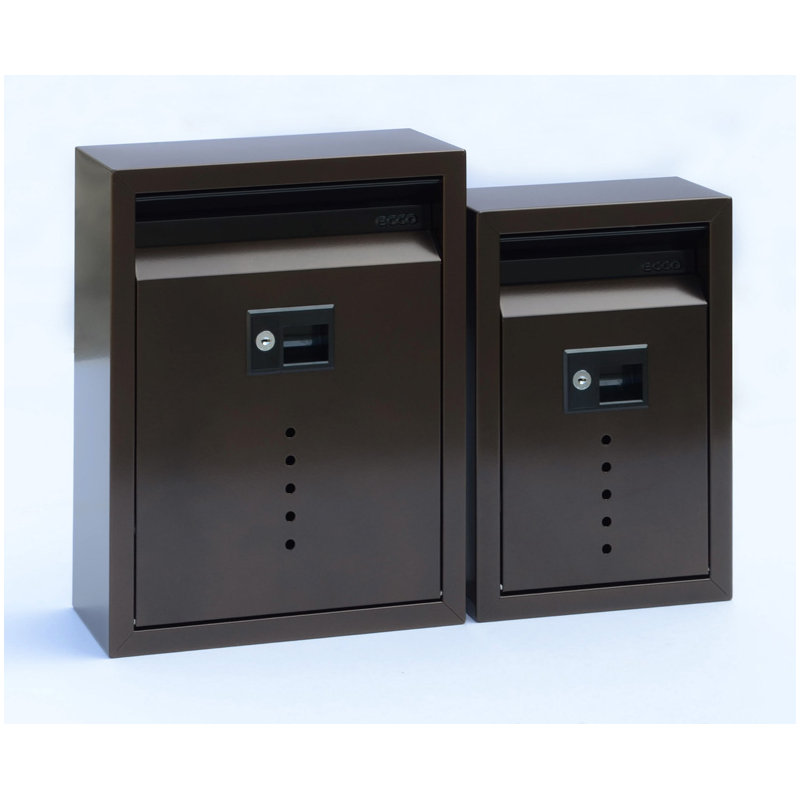 Boîte aux lettres murale verrouillable vault, Bronze, H 13 po x l 8,5 po x P 4 po