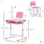 Ensemble de bureau et table pour enfants avec lumière USB pour étude-602162838