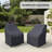 Addallee Swivel Premium All-Weather Wicker Outdoor Lounge Chair Covers