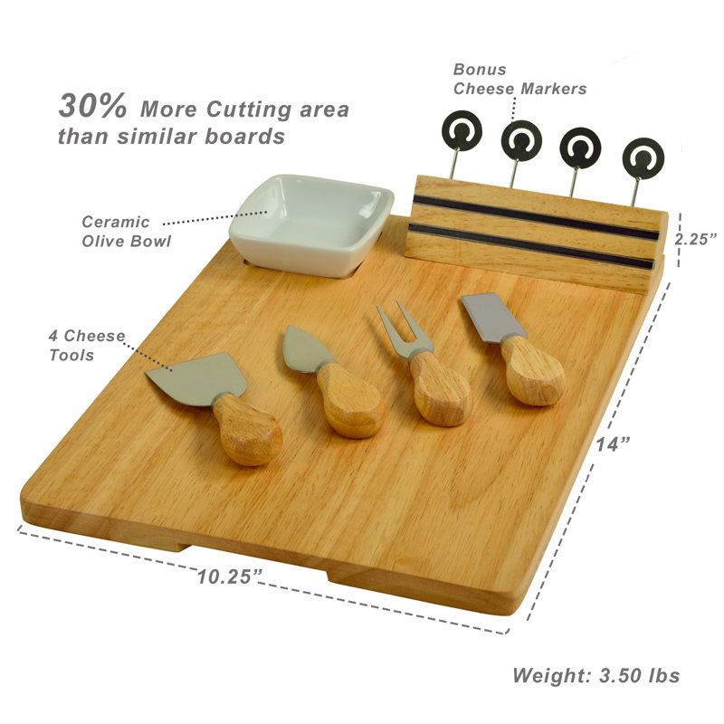 Ensemble de planche à fromage et de plat 10 pièces Monogrammed, V