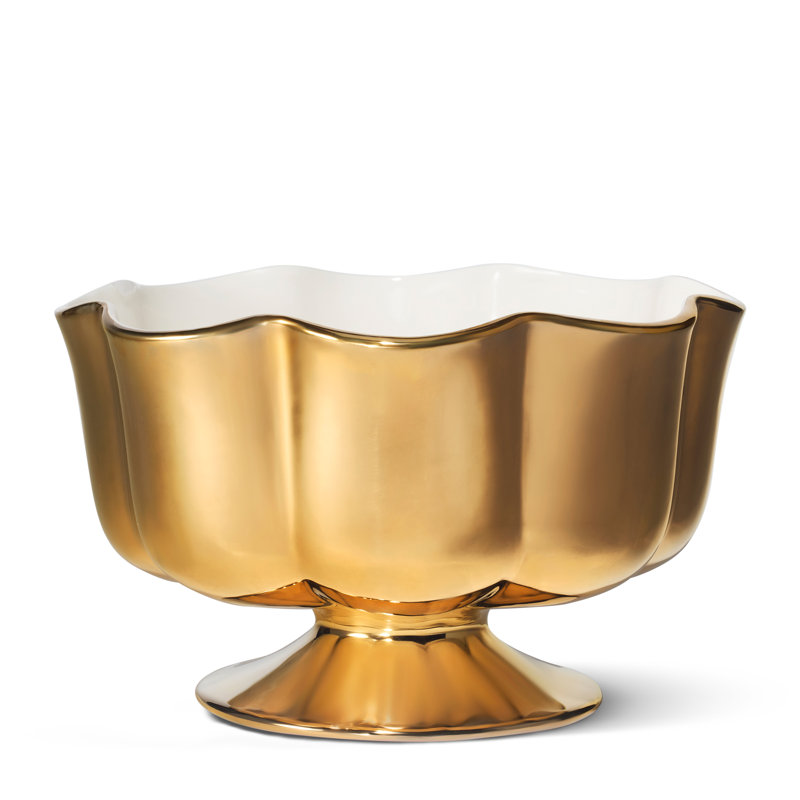 Pauline Centerpiece Bowl, Gold