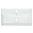 21.6" White Bathroom Vanity - Single Ceramic Sink + Right Storage
