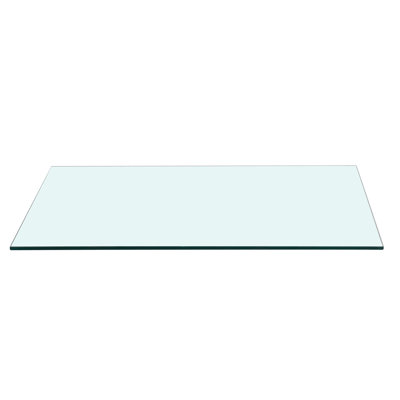 47.2*23.6 Inch, Glass Table Top, 3/8 Inch Tempered Glass, Edge Design, , Beauty Rectangle, Stronger And Safer Than Regular