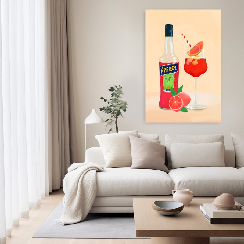 Art mural Aperol Spirz, H 60 po x l 40 po