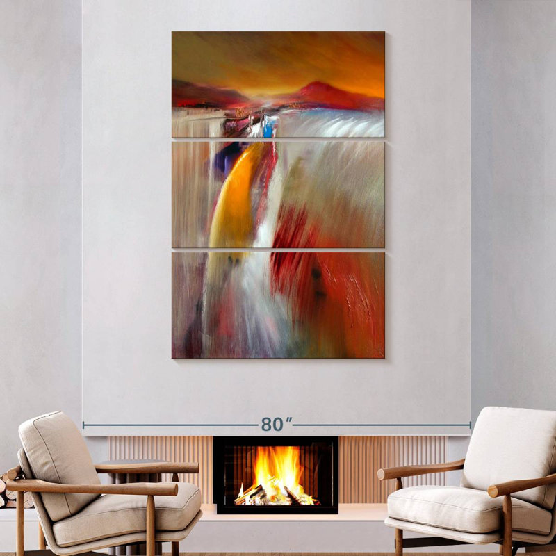 Avery Glowing Waterfall, 74" H x 48" W