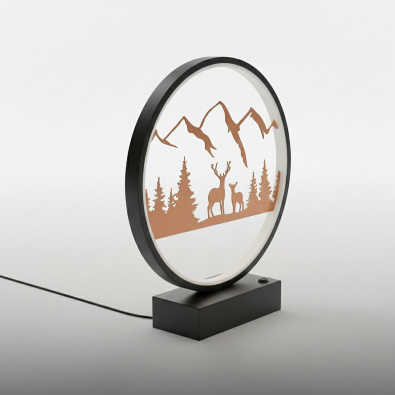 Selene Silhouette LED Table Lamp, Ink