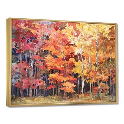Autumn Serenade Forest - Autumn Landscape Wall Art Print