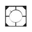 Porte-réservoir / table d'appoint 16 x 20 pouces MGO, blanc