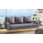 GO 69" PE Wicker 3-Person Porch Swing With Chains, Large Patio Swing Bench With Cushions For Backyard, Garden, And Poolside, Gray69"-1200341688