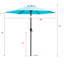 Parasol de table d'extérieur 7,5 pi Chittenden-819192437-893486688