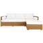  Canapé modulaire en osier 100 po Maddie-825195500