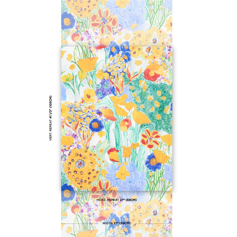 Frank's Garden Wallpaper, Violet