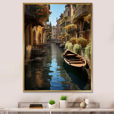 Art français sur toile, "French charme canal"