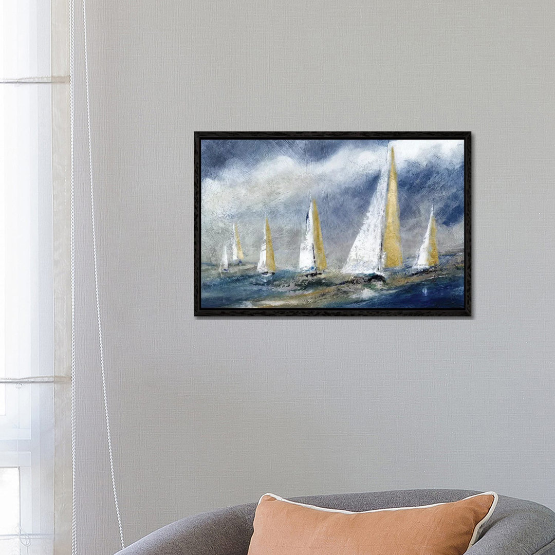 Indigo Swells by Carol Robinson - Painting on Canvas