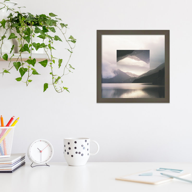 Reflected Landscape by Laura Marshall, Gray, 13" H x 13" W x 1" D